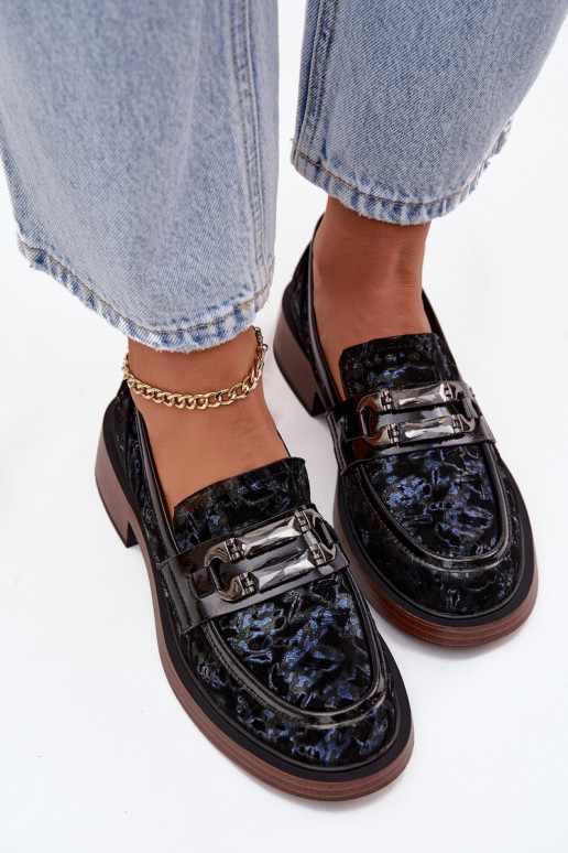 Pealhk Seemisnahast mokassiinid Pealiste omad Koos Ornate Detalem D&A MR52-178 msuud