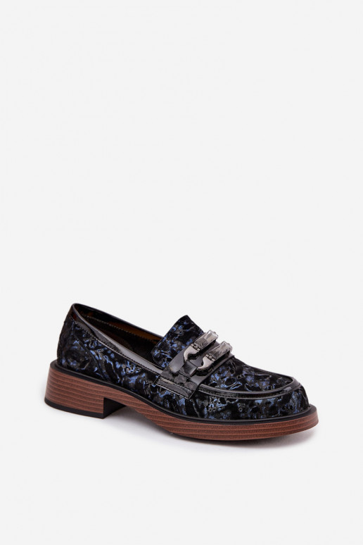 Pealhk Seemisnahast mokassiinid Pealiste omad Koos Ornate Detalem D&A MR52-178 msuud Pealhk Seemisnahast mokassiinid Pealiste omad Koos Ornate Detalem D&A MR52-178 msuud