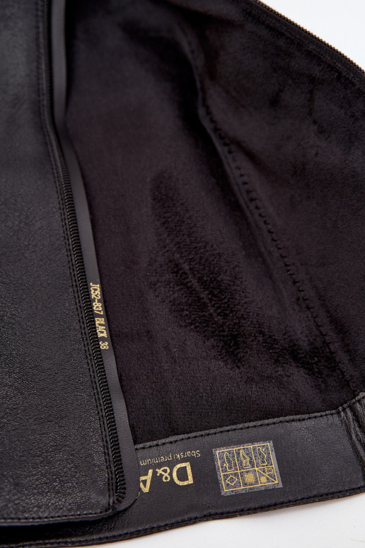 Pealhk naiste pika säärega saapad laiade nööridega voodriga D&A JC52-837 msuud Pealhk naiste pika säärega saapad laiade nööridega voodriga D&A JC52-837 msuud