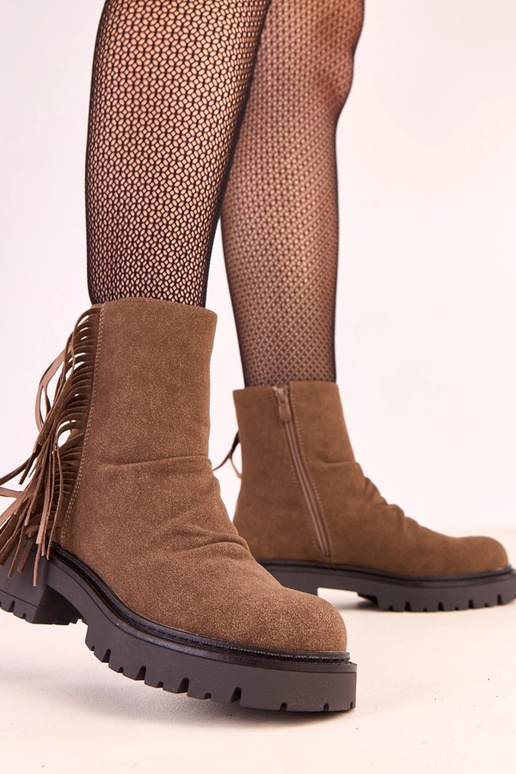 Kohvavärvi Silia saapad pomponidega... Kohvavärvi Silia saapad pomponidega...