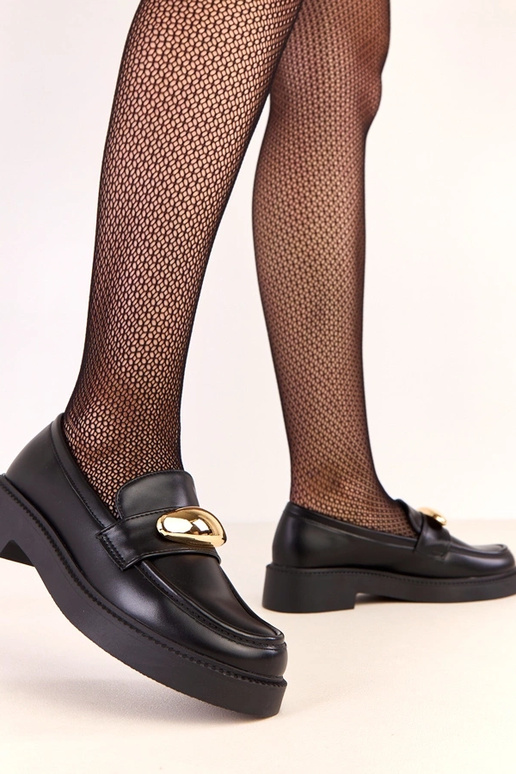 Must värvi Ella mokasiinid kullavärvi... Must värvi Ella mokasiinid kullavärvi...