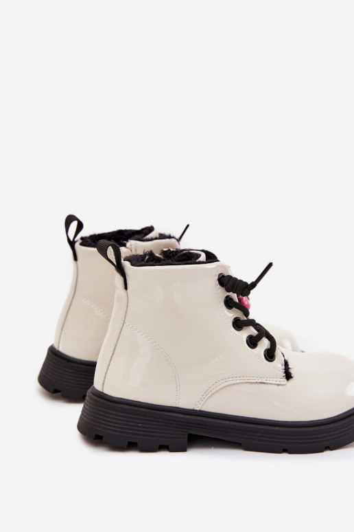 voodriga Pealiste poolsaapad Laste jalanõud LaquePrzypinką Karu valget värvi Jovellea voodriga Pealiste poolsaapad Laste jalanõud LaquePrzypinką Karu valget värvi Jovellea