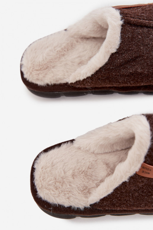 Plätud meeste omad voodriga karusnahaga Czekoladosissee Darielle