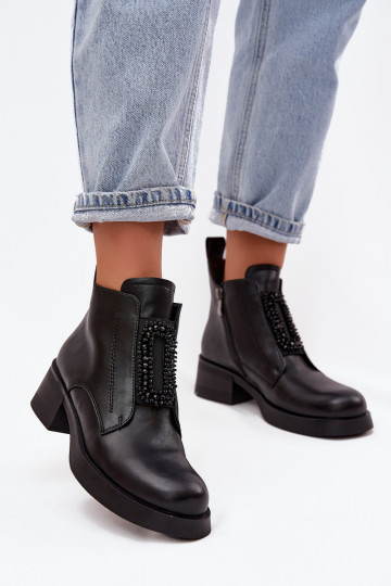 Pealhk Pealiste poolsaapad Klockis kaunistustega D&A JC52-869 msuud