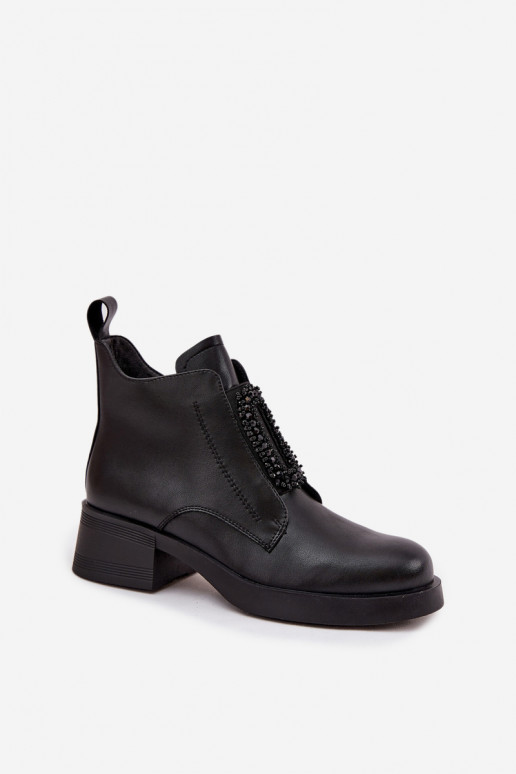 Pealhk Pealiste poolsaapad Klockis kaunistustega D&A JC52-869 msuud Pealhk Pealiste poolsaapad Klockis kaunistustega D&A JC52-869 msuud