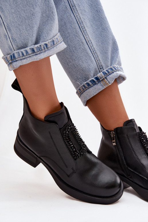 Pealhk Pealiste poolsaapad Klockis kaunistustega D&A JC52-869 msuud Pealhk Pealiste poolsaapad Klockis kaunistustega D&A JC52-869 msuud