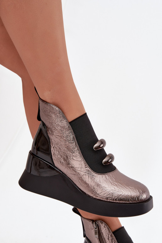 Pealiste poolsaapad Kiilu peal D&A MR52-106 Metallic Pealiste poolsaapad Kiilu peal D&A MR52-106 Metallic