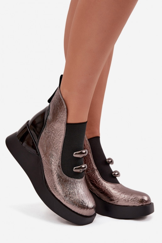 Pealiste poolsaapad Kiilu peal D&A MR52-106 Metallic Pealiste poolsaapad Kiilu peal D&A MR52-106 Metallic