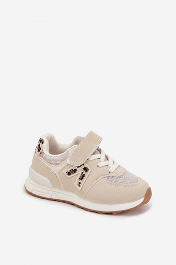 spordijalatsid Sneakers tüüpi jalanõud Laste jalanõud krõpsudega kinnitatav beeži värvi Galisse 2