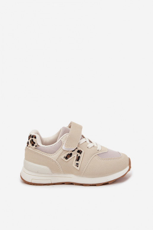 spordijalatsid Sneakers tüüpi jalanõud Laste jalanõud krõpsudega kinnitatav beeži värvi Galisse spordijalatsid Sneakers tüüpi jalanõud Laste jalanõud krõpsudega kinnitatav beeži värvi Galisse