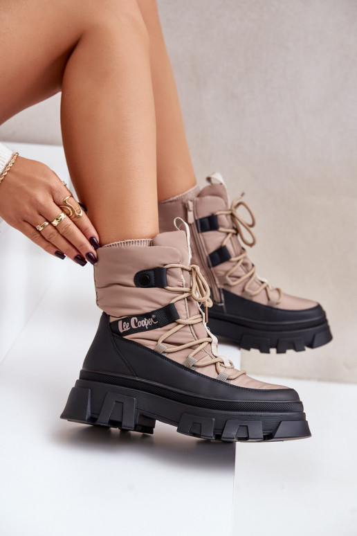 nööpidega lumesaapad Pealiste omad Lossi juurde Lee Cooper LCJ-24-47-3143 beeži värvi