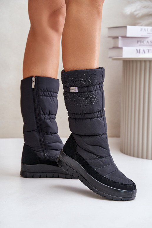 Pealiste omad nööpidega lumesaapad Kaunistusega Progress PROGJ-24-147 msuud