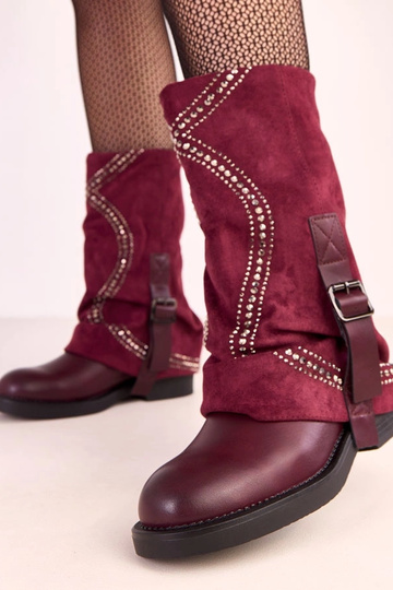 Bordo värvi saapad avatud... 2