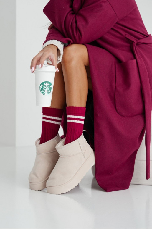 Sokid Pealiste omad INarkocz Triipudega bordoo-värvi Sokid Pealiste omad INarkocz Triipudega bordoo-värvi