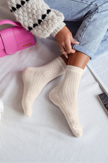 Sokid Pealiste omad Ažuurne Ecru