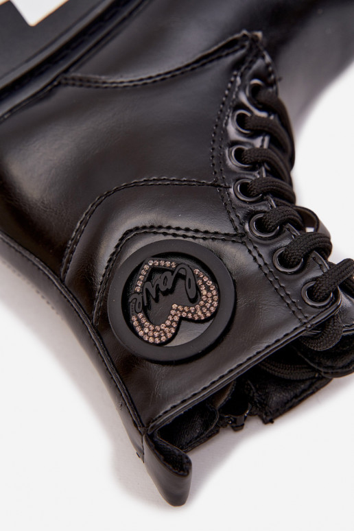 Pealiste poolsaapad Laste voodriga karusnahaga kaunistustega LOVE msuud Rosaira