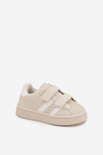 Laste spordijalatsid Sneakers tüüpi jalanõud eko-nahast beeži värvi Renel 2