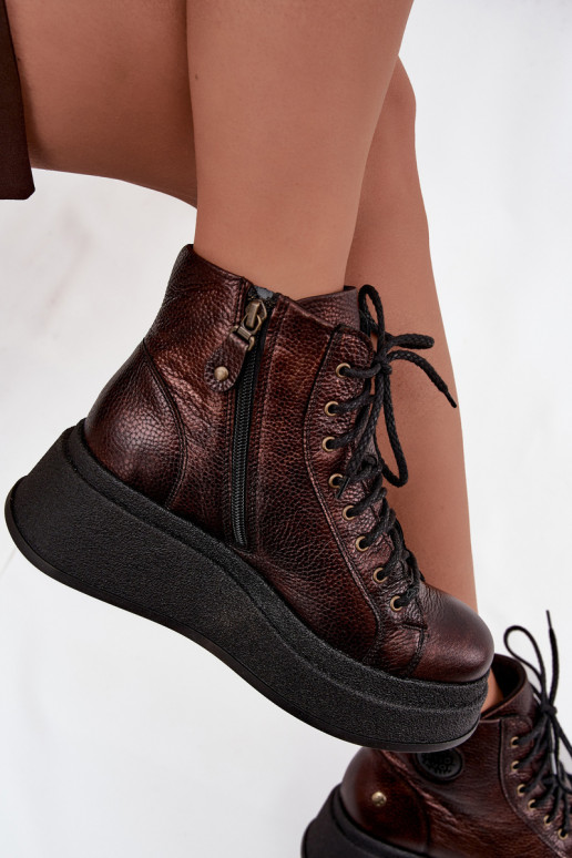 Pealhk Pealiste poolsaapad platvormiga Sellel onciejka 06309-32 Metallik Brąz Pealhk Pealiste poolsaapad platvormiga Sellel onciejka 06309-32 Metallik Brąz