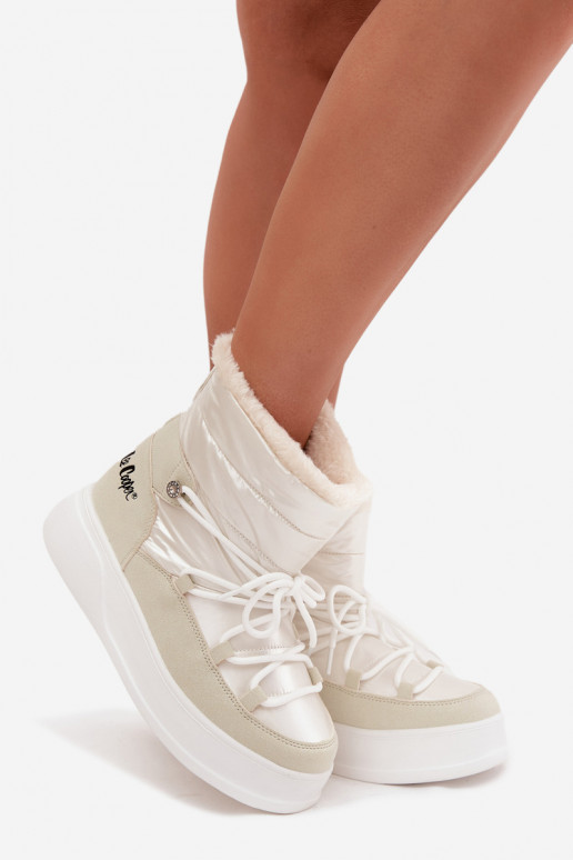 nööpidega lumesaapad Pealiste omad platvormiga Lee Cooper LCJ-25-03-3815 valget värvi nööpidega lumesaapad Pealiste omad platvormiga Lee Cooper LCJ-25-03-3815 valget värvi