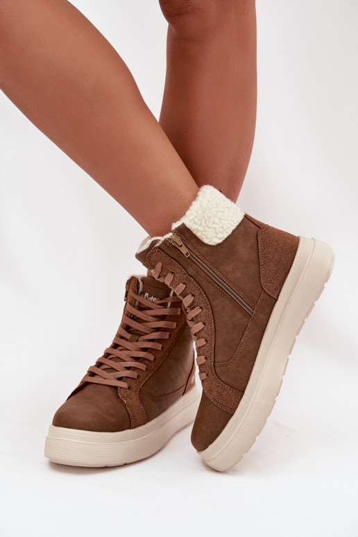 talvesaapad Pealiste omad soojad saapad Lee Cooper LCJ-25-01-3735 pruunid värvi