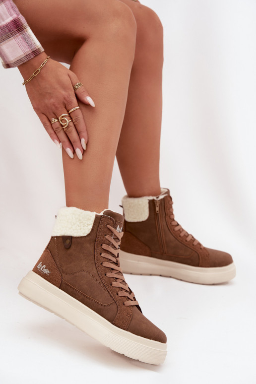 talvesaapad Pealiste omad soojad saapad Lee Cooper LCJ-25-01-3735 pruunid värvi talvesaapad Pealiste omad soojad saapad Lee Cooper LCJ-25-01-3735 pruunid värvi