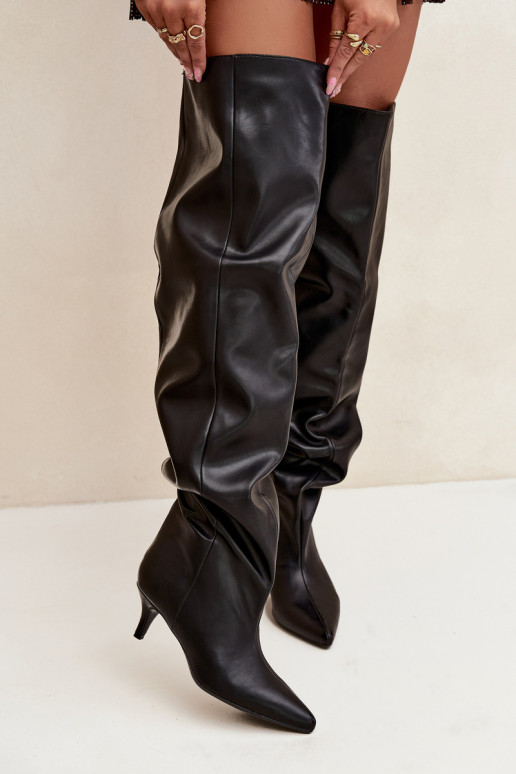 Libisemisvastased naiste kõrged saapad kitsaste kontsadega must Ysolienne Libisemisvastased naiste kõrged saapad kitsaste kontsadega must Ysolienne