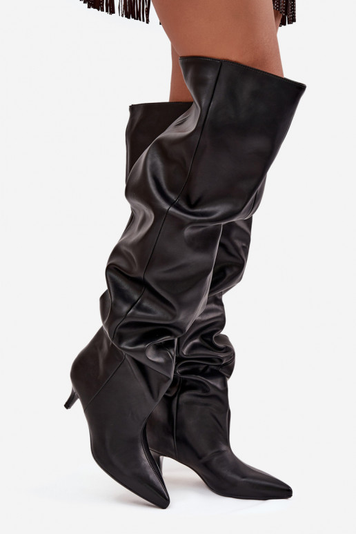 Libisemisvastased naiste kõrged saapad kitsaste kontsadega must Ysolienne Libisemisvastased naiste kõrged saapad kitsaste kontsadega must Ysolienne