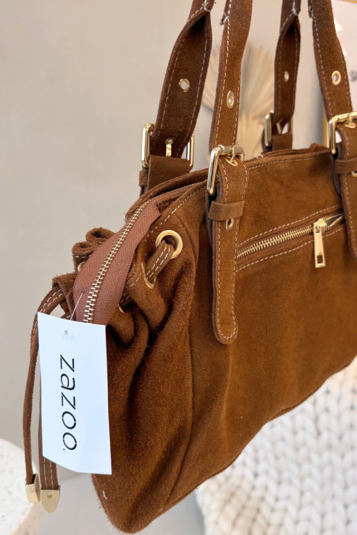 KäekottPealturalnego seemisnakhsedu pruunid värvi Danira KäekottPealturalnego seemisnakhsedu pruunid värvi Danira