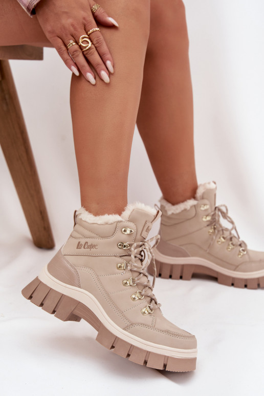 voodriga jalanõud Pealiste omad Lee Cooper LCJ-25-31-3910 beeži värvi