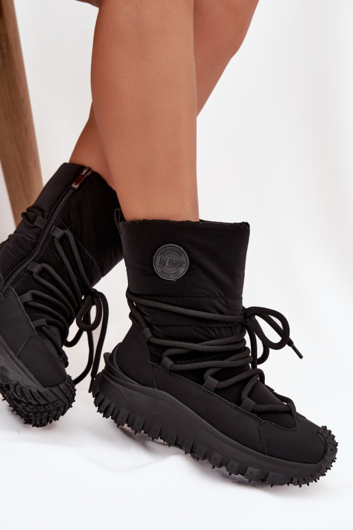 Pealhk nööpidega lumesaapad platvormiga Lee Cooper LCJ-25-12-3660 msuud Pealhk nööpidega lumesaapad platvormiga Lee Cooper LCJ-25-12-3660 msuud