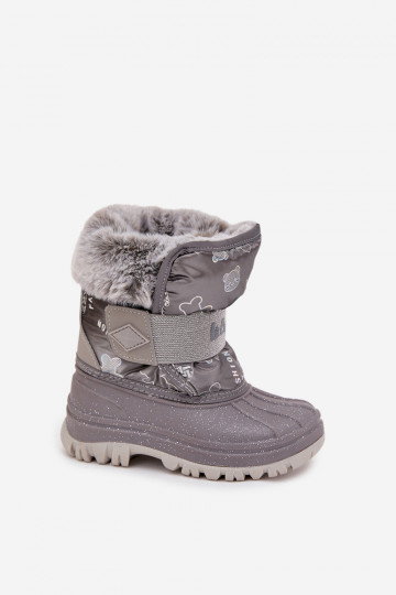 Laste Lee Cooper LCJ-25-10-3788 hallid talve saapad karvade ja kinnitustega