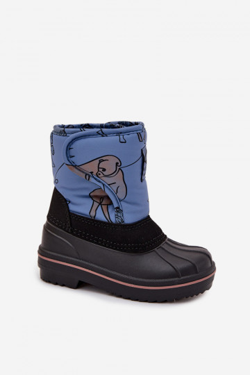 Laste Lee Cooper LCJ-25-10-3774 sinised talve saapad kinnitustega
