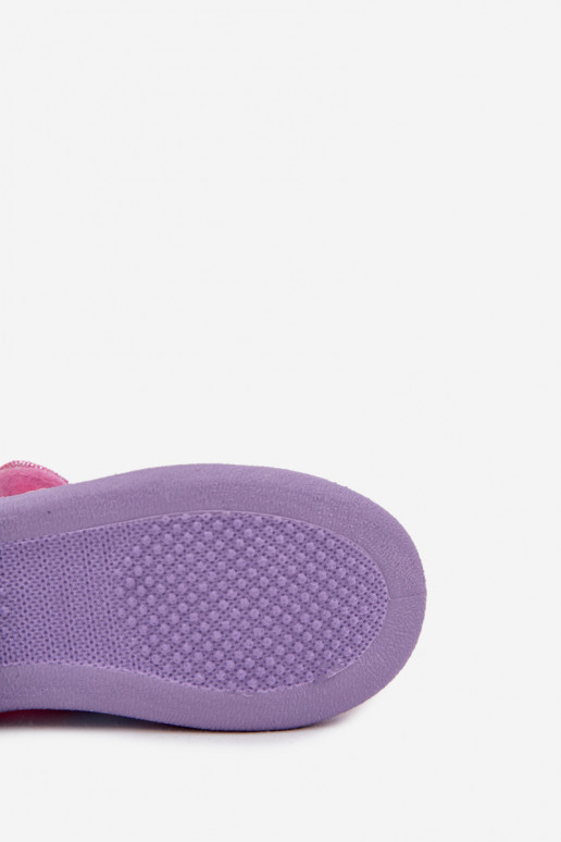 baleriinid Plätud Dla Dziesisseczynek krõpsudega kinnitatav UNICORN Tumeroosad värvi Silviera baleriinid Plätud Dla Dziesisseczynek krõpsudega kinnitatav UNICORN Tumeroosad värvi Silviera