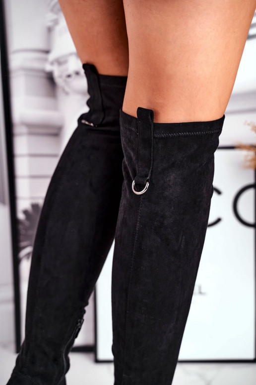 pika säärega põlvedeni ulatuvad saapad öko-seemisnahk Msuud Can't Stop