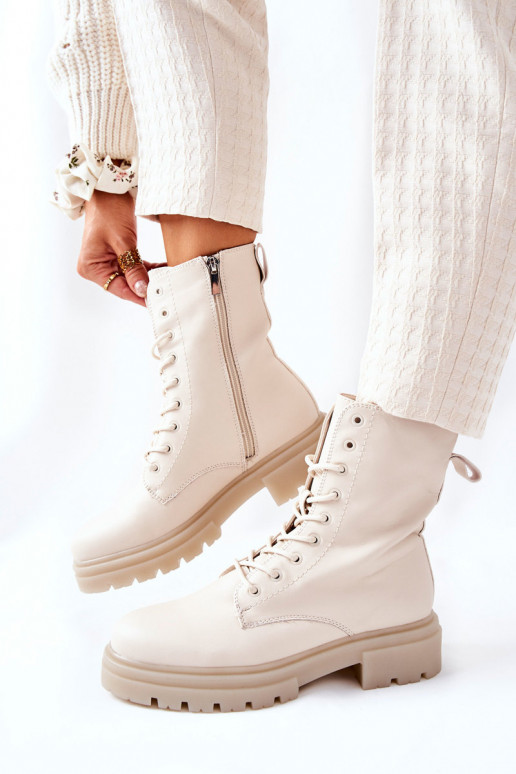 Kõrge saapad beeži värvi Rozelle