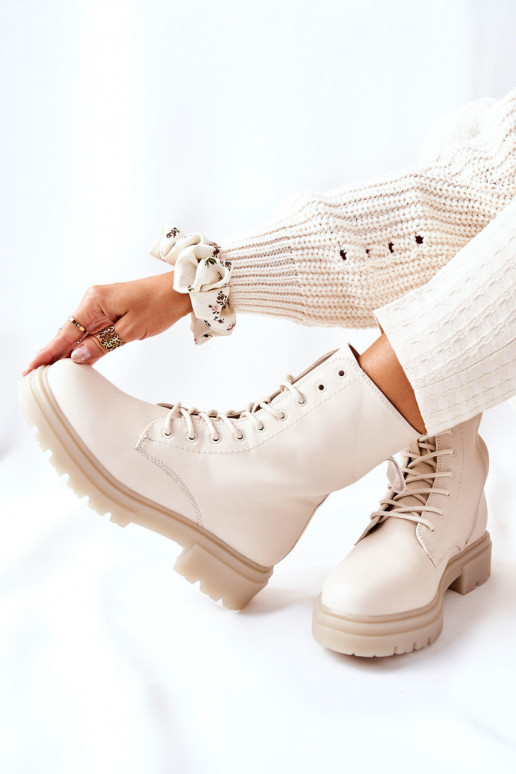 Kõrge saapad beeži värvi Rozelle