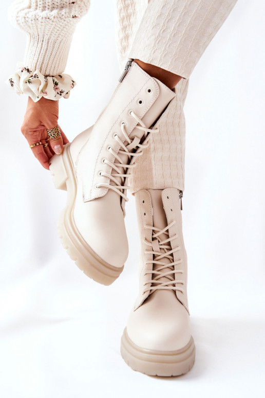 Kõrge saapad beeži värvi Rozelle