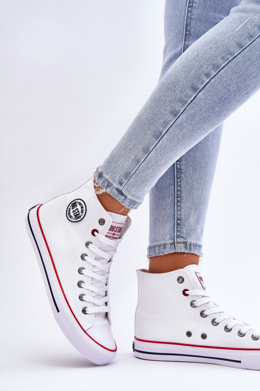 Pealiste omad Klassikalise mudeli vabaajajalatsi Big Star T274026 valget värvi