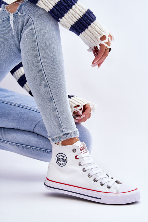 Pealiste omad Klassikalise mudeli vabaajajalatsi Big Star T274026 valget värvi