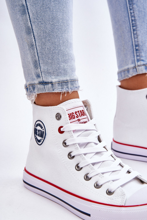 Pealiste omad Klassikalise mudeli vabaajajalatsi Big Star T274026 valget värvi