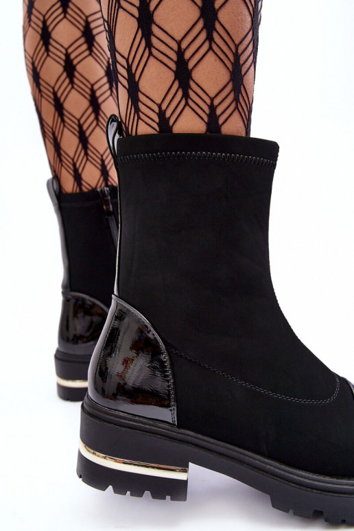 Pealhk Klassikalise mudeli Pealiste poolsaapad laiade nööridega msuud Shendete