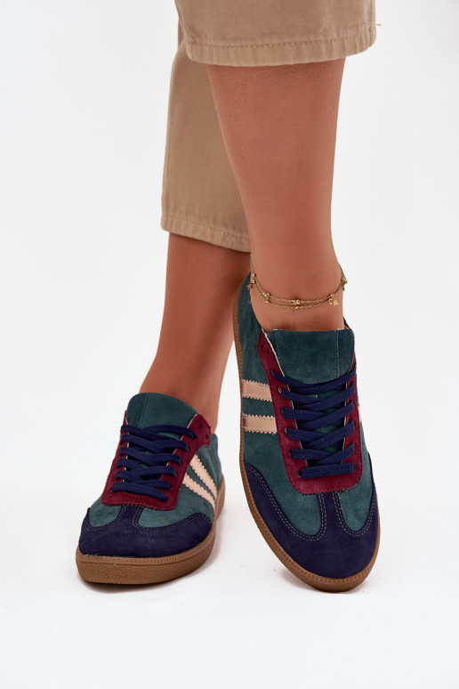 Zazoo N1068 seemisnakhsed Sellel ondal Sneakers tüüpi jalanõud Pealiste omad Butelkosissea Zieleń