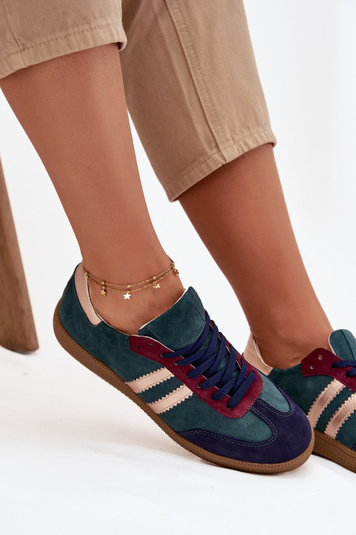 Zazoo N1068 seemisnakhsed Sellel ondal Sneakers tüüpi jalanõud Pealiste omad Butelkosissea Zieleń