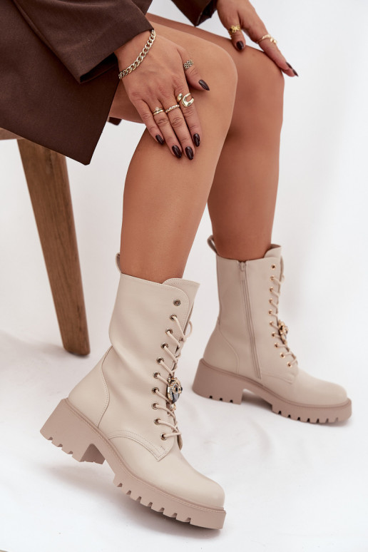 saapad Pealiste omad kaunistustega beeži värvi Jorayne