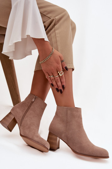 Pealiste poolsaapad Eco Suedeosissee beeži värvi Sellel onrilou