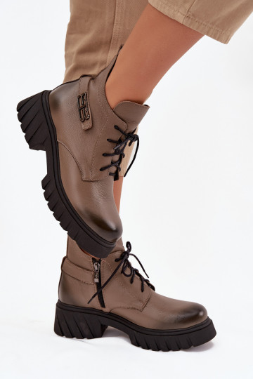 Zazoo 60483 Pealiste poolsaapad Sellel ondala ülaosaga voodriga beeži värvi