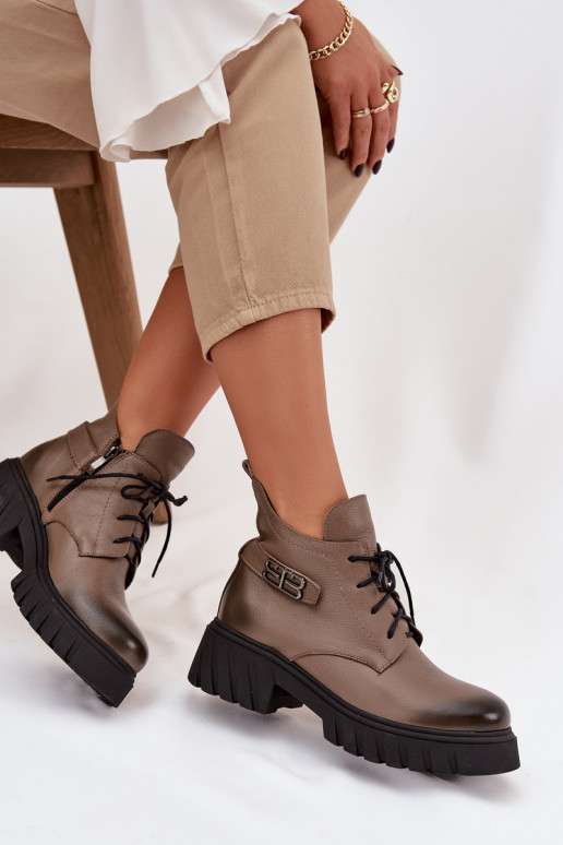 Zazoo 60483 Pealiste poolsaapad Sellel ondala ülaosaga voodriga beeži värvi