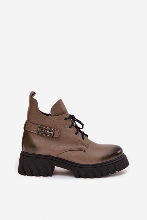 Zazoo 60483 Pealiste poolsaapad Sellel ondala ülaosaga voodriga beeži värvi