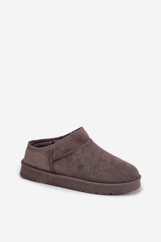 nööpidega lumesaapad Pealiste omad voodriga karusnahaga halli värvi Serenne