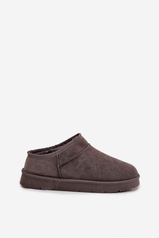 nööpidega lumesaapad Pealiste omad voodriga karusnahaga halli värvi Serenne